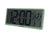 Horloge murale numérique LCD vert jungle avec affichage AM/PM, jour, mois et date