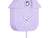 Horloge murale Karlsson en forme de maison, violette, gros plan avec ouverture pour les yeux et aiguilles
