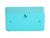 Horloge murale Karlsson Funky Flip à chiffres rabattables, dos bleu turquoise avec suspension