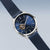 Montre automatique Bering 16743-307 pour homme • Verre saphir résistant aux rayures • Bracelet milanais bleu