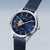 Montre automatique Bering 16743-307 pour homme • Verre saphir résistant aux rayures • Bracelet milanais bleu
