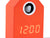 Horloge coucou LED dans une maisonnette en bois orange, heure LED 12h00 en détail