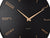 Grand cadran de montre : cadran noir avec index bâtons dorés