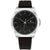 Tommy Hilfiger Herrenarmbanduhr mit schwarzem Silikonarmband, schwarzem Zifferblatt und silbernem Gehäuse