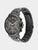 Tommy Hilfiger Herrenuhr mit dunkelgrauem Zifferblatt, grauem Stahlarmband und Zeigern