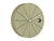 Horloge murale Karlsson avec cadran vert olive, design à rayons et pendule noire