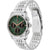 Bryant Quarzuhr mit grünem Zifferblatt, Chrono-Subdials und Edelstahlband