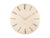 Horloge murale Karlsson Esmerado blanc crème, vue ronde avec index métalliques fins