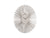Horloge murale Karlsson au design rayons, cadran rond gris chaud et aiguilles