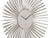 Karlsson horloge mural design rayons, gros plan cadran avec logo Karlsson