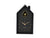 Réveil coucou style maison, boîtier noir avec fenêtre de cloche dorée