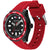 Tommy Hilfiger Regatta Herrenarmbanduhr mit roter Lünette, schwarzem Zifferblatt und Silikonband