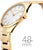 Montre pour femme dorée sur le côté, avec couronne ; épaisseur 4,8 mm