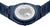 Fond de montre Bering pour homme avec carte du monde gravée, bracelet en métal bleu foncé