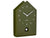 Horloge murale coucou Karlsson vert foncé avec cadran et trappe de coucou