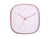 Horloge murale rose pâle avec cadran blanc, chiffres romains et aiguilles