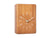 Horloge murale Karlsson en bois avec coucou en haut, chiffres arabes blancs et aiguille des minutes