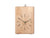 Horloge murale en bois clair avec aiguilles noires et figurine d'oiseau blanche sur le dessus, Karlsson