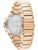 Tommy Hilfiger Damenuhr mit roségoldfarbenem Metallarmband, Gehäuserückseite mit Aufdruck