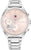Montre Tommy Hilfiger pour femme avec bracelet rond en acier inoxydable argenté et phase de lune