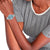 Tommy Hilfiger Damenarmbanduhr mit blauem Zifferblatt und Edelstahl-Mesharmband