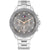 Tommy Hilfiger Mellie Damenarmbanduhr mit silbernem Metallband und dunklem Zifferblatt, Quarz.