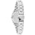 Tommy Hilfiger Armbanduhr, silbernes Ovalgehäuse mit Metallgliederband, seitliche Ansicht