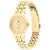 Tommy Hilfiger Armbanduhr mit goldenem Gliederarmband und rundem Zifferblatt, römische Ziffern