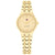 Damenarmbanduhr mit goldfarbenem Metallarmband und rundem Zifferblatt, Tommy Hilfiger