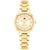 Tommy Hilfiger Damenarmbanduhr, goldfarbener Metallarmbandreif, rundes Zifferblatt