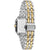 Tommy Hilfiger Damenarmbanduhr mit zweifarbigem Metallarmband, rechteckigem Gehäuse
