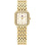 Tommy Hilfiger Damenarmbanduhr mit goldfarbenem Edelstahlband, Quarz, Ziffernring mit Strass