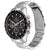 Tommy Hilfiger Herrenarmbanduhr mit silbernem Edelstahlarmband und schwarzem Chronograph-Zifferblatt