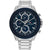 Tommy Hilfiger Clark Herrenuhr: Stahlband, blaues Zifferblatt, Chronograph-Subdials