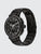 Tommy Hilfiger Herrenuhr mit schwarzem Edelstahlarmband und schwarzem Chronographen-Zifferblatt