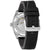 Tommy Hilfiger Herrenarmbanduhr Rückseite mit sichtbarem Werk und schwarzem Lederarmband