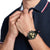 Tommy Hilfiger Damenarmbanduhr mit schwarzem Band und analogem Zifferblatt mit Chronographen-Augen