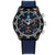 Tommy Hilfiger Herren-Chronographuhr: blaues Zifferblatt, rote Akzente, blaues Textilband