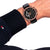 Tommy Hilfiger Herrenarmbanduhr mit schwarzem Lederarmband und schwarzem Zifferblatt