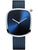 Unisex-Armbanduhr: blaues Meshband, Edelstahlgehäuse mit blauem Zifferblatt