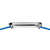 Herren-Armbanduhr Bering mit blauem Textilband und Dornschließe am Gehäusebandende