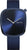 Montre pour femme avec cadran bleu et bracelet en tissu bleu foncé, boîtier carré