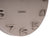 Horloge murale Karlsson gris chaud, détail des chiffres arabes 4-6 sur le cadran