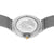 Rückseite der silbernen Damenuhr mit Gravur und Milanaise-Armband