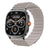 Aktivitätstracker mit schwarzem Display und grauem Silikonarmband