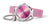 Montre pour femme avec bracelet milanais rose, cadran rond rose et accents argentés