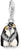 Pendentif breloque pingouin aspect 3D, argent sterling 925, avec petite bélière