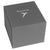 Graue Messerschmitt-Uhrenbox mit Logo auf dem Deckel