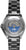Bracelet de montre pour homme avec bracelet en métal argenté, fond de boîtier transparent et gravure