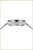 Bracelet de montre pour femme avec bracelet fermé, boîtier argenté avec couronne
